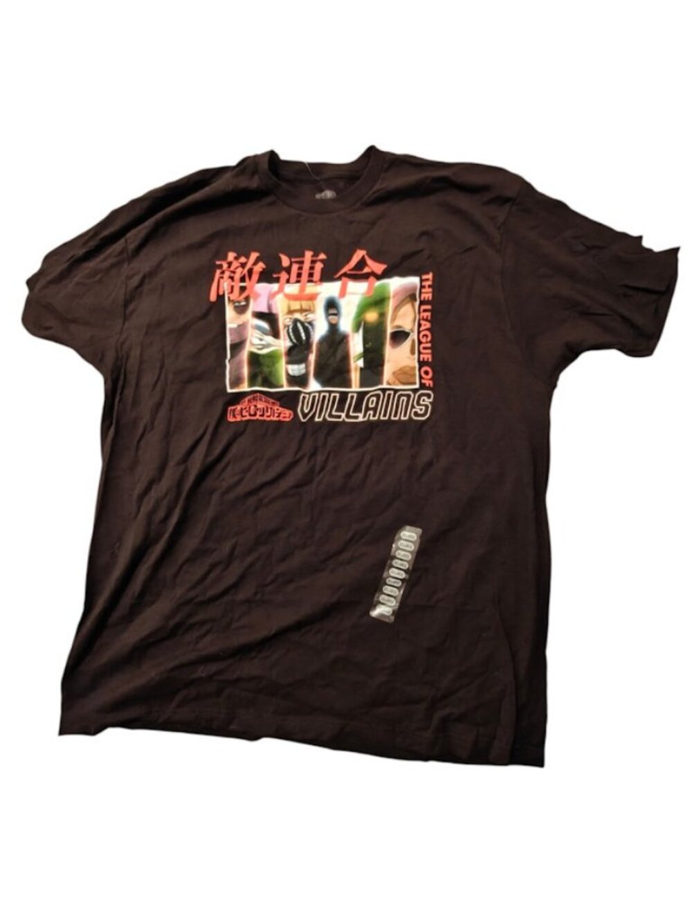 My Hero Academia Mens Black XXL 100 Cotton Funimation League of Villains T Shirt
